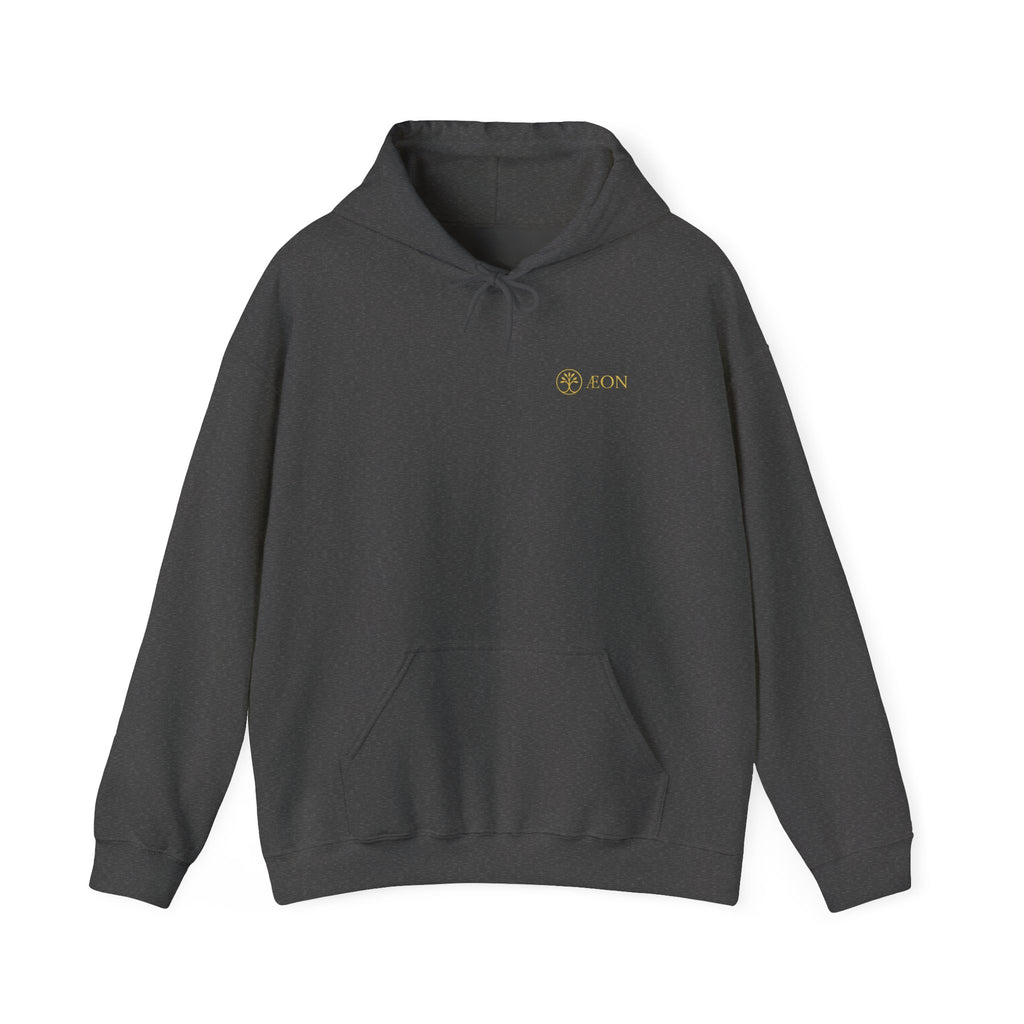 Minimalist Gold Zodiac Circle Hoodie — Subtle Astrological Symbols