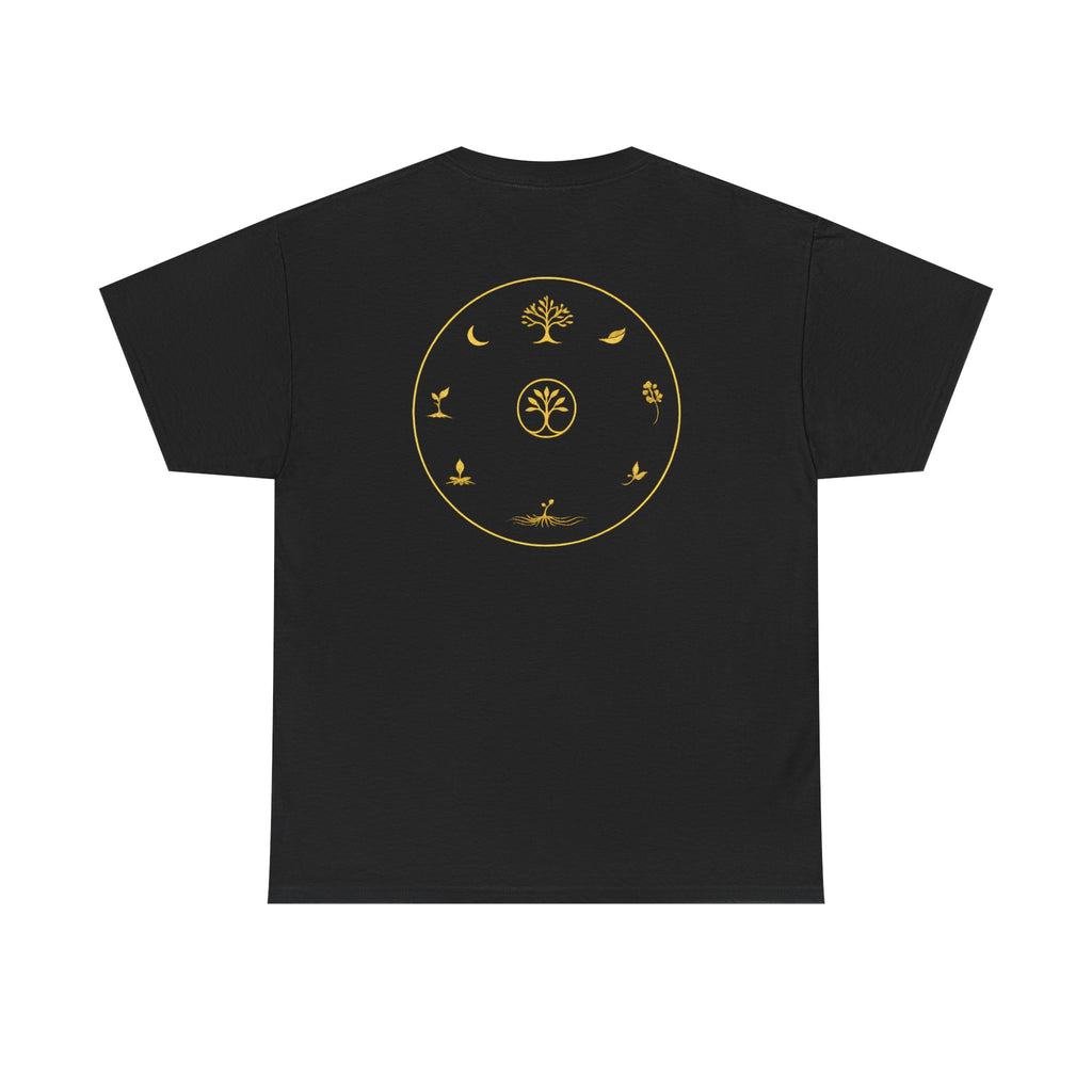 Tree of Life Symbol T‑Shirt — Minimal Gold Circular Nature Design