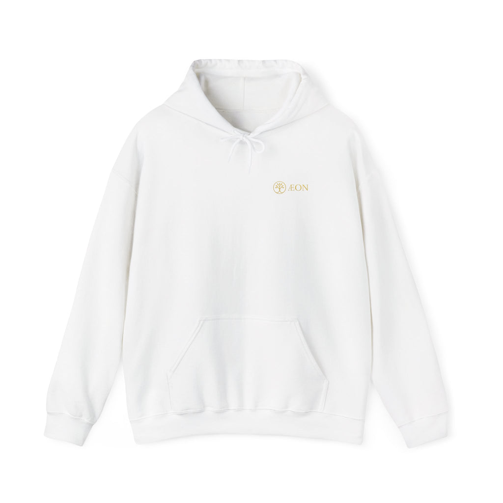 Minimalist Gold Zodiac Circle Hoodie — Subtle Astrological Symbols
