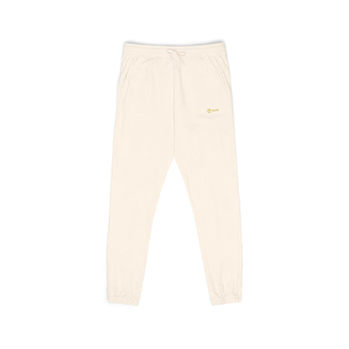 Embroidered 'Sage' Fleece Sweatpants — Cozy Garment-Dyed Joggers